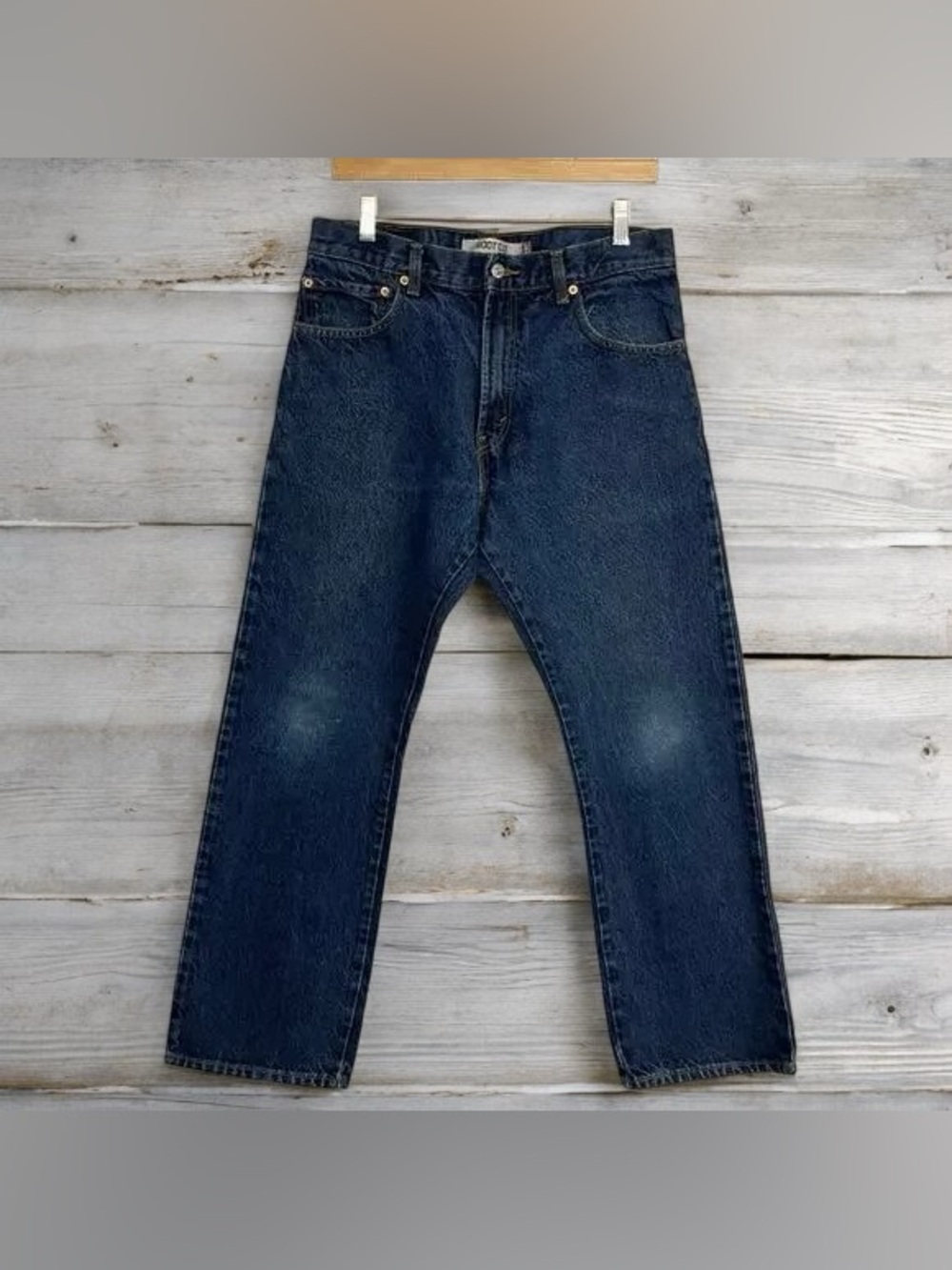 ⛱️Classic Straight-Leg Men's Jeans in Dark Blue Denim